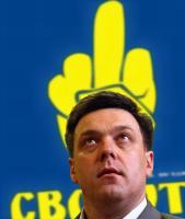 Тягнибок намерен выгнать русскую речь с Юго-Востока Украины