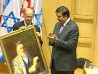 Михаил Саакашвили во время визита в Израиль. Ноябрь 2006