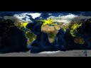 Впечатдяющее видео о воздушнном движении в течении суток над всем миром.
