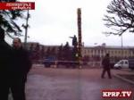 Попытка взорвать памятник Ленину провалилась. Видео с места событий