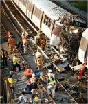 Фоторепортаж о крушении поездов в Вашингтоне