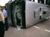 Водитель разбившегося под Москвой автобуса в момент ДТП выдавал билеты