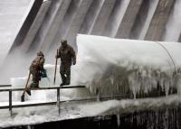 Саяно-Шушенская ГЭС замерзла