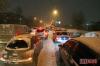 В Москве из-за снега втрое выросло число ДТП