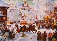 Кустодиев "Масленица"