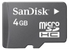 SanDisk microSDHC - 4 Гб в крохотной карте