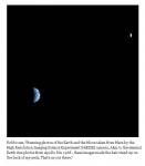 Вид на Землю и Луну с Марса