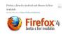 Вышла бета-версия Firefox 4 для Android и Maemo