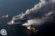 Пожар на  литовском пароме DFDS Lisco Gloria,