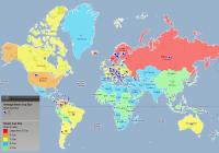 Карта мира по размеру женской груди