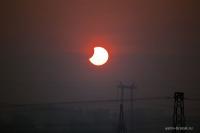 Полярное частное затмение в Сибири (Братск)