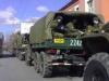 Грузовики с военными съезжаются в центр Петербурга