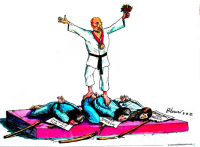 Путин vs Pussy Riot, карикатура Daily Telegraph