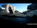 Во Владимире иномарка взлетела на троллейбусных проводах