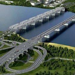 Строительство очередного моста через Енисей (фоторепортаж)