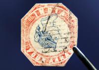 Легендарная филателистическая редкость, Inverted Head Four Annas of India 1854 года была продана с аукциона за 69 600 фунтов.