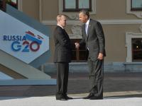 Фото дня: Путин и Обама обменялись рукопожатиями