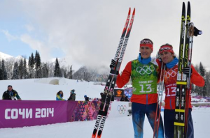 Российские лыжники взяли серебро в командном спринте!