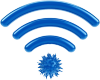 Исследователи из Университета Ливерпуля показали, что сети wi-fi могут быть инфицированы вирусом, который распространяется воздушно-капельным путем, как простуда среди людей