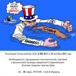 Резолюция Генассамблеи ООН о необходимости снятия экономической блокады Кубы
