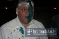 Выборы по украински: сегодня в Киеве Добкина облили зеленкой