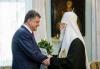 [это другой патриарх, господа :)] Патриарх Филарет поздравил Петра Порошенко с избранием Президентом Украины
