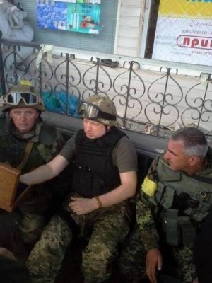 Турчинов замечен рядом с директором польской частной военной компании