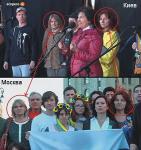 Гастролёры с Майдана изображают «москвичей в поддержку Киева»