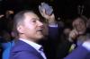 Депутат Верховной Рады кинул камень в посольство под давлением толпы