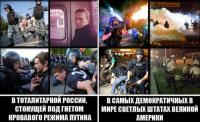 Тоталитарная Россия и демократические Соединенные Штаты Америки