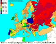 Количество абортов в Европе и России