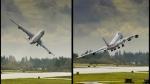 Грузовой Boeing 747 совершает необыкновенный взлёт