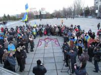 Мариуполь «в едином порыве» отметил годовщину Майдана