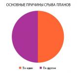 Основные причины срыва планов