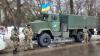 В Одессу прибыли на военном транспорте вооруженные люди