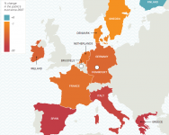 Карта показывает степень разочарования европейцев в ЕС