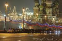 Фото с места убийства Немцова