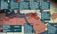 Карта распространения ИГИЛ от Алжира до Афганистана