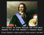Рецепт борьбы с коррупцией от Петра Великого