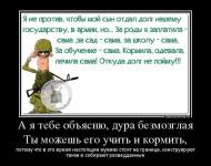 А я тебе объясню, дура безмозглая…