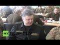 Свой среди своих. Порошенко пообедал с солдатами США