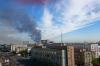 Сильный пожар на ВДНХ в Москве