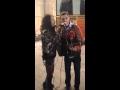 Aerosmith Steven Tyler sang with the street musician — Moscow 04.09.2015