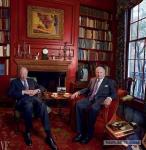 Д. Ротшильд и Д. Рокфеллер после подписания секретного договора о подорожании проезда в челябинских маршрутках до 20 рублей. Октябрь 2015г.