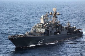 Иностранные журналисты побывали на борту корабля ВМФ России
