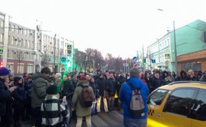 Валютные заемщики перекрыли Неглинную улицу в Москве