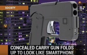 В США создали складной "пистолет-смартфон"