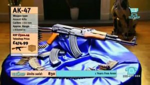 [Великие уравнители не отходя от экрана] В США запустили оружейный телемагазин на диване