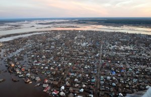 Уровень воды в районе Великого Устюга за сутки снизился на 2,5 метра