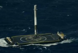 Опубликовано новое видео возвращения Falcon 9 на плавучую платформу